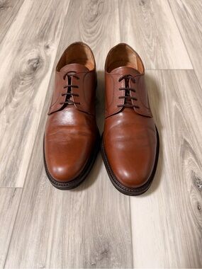 Florsheim Limited Brown Leather Plain Toe Derby Dress Shoes Men’s 9 D